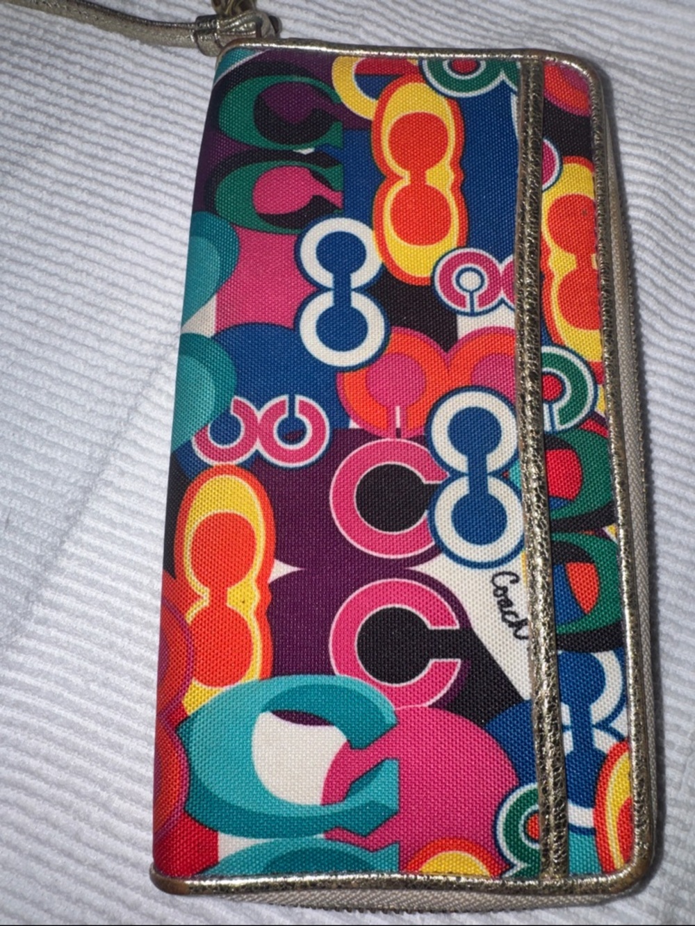 Coach Poppy early 2000’s Pop C Graffiti multicolor wristlet - Picture 7 of 16